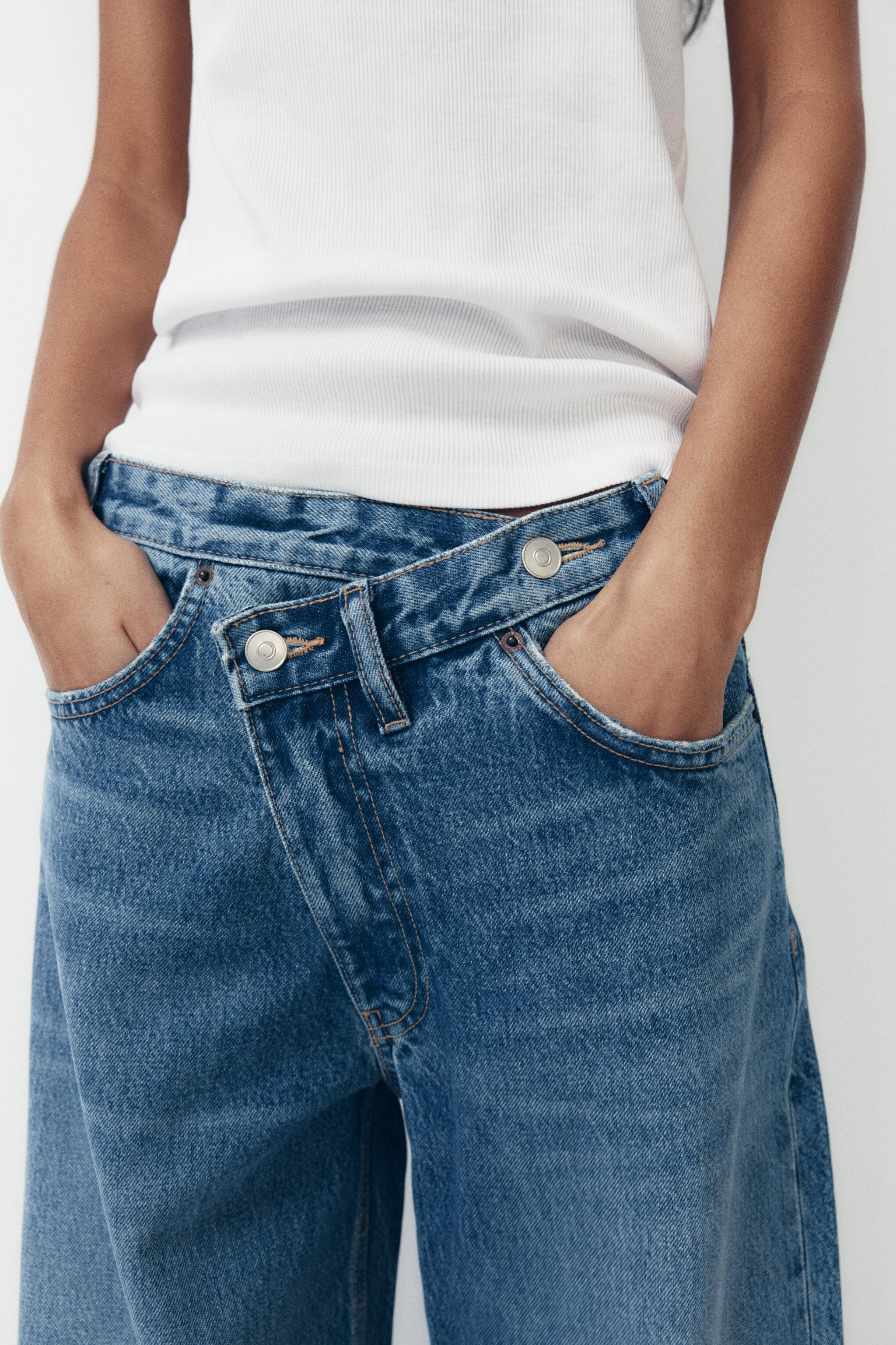 TRF HIGH-WAISTED WIDE LEG JEANS | Zara US