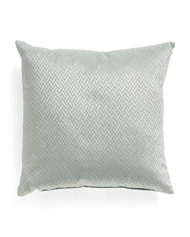 Made In Usa 22x22 Mist Cut Velvet Pillow | TJ Maxx