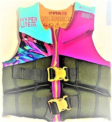 Hyperlite Youth Life Vest 55-88 lbs USCG Approved Purple/Turquoise/Black | Amazon (US)