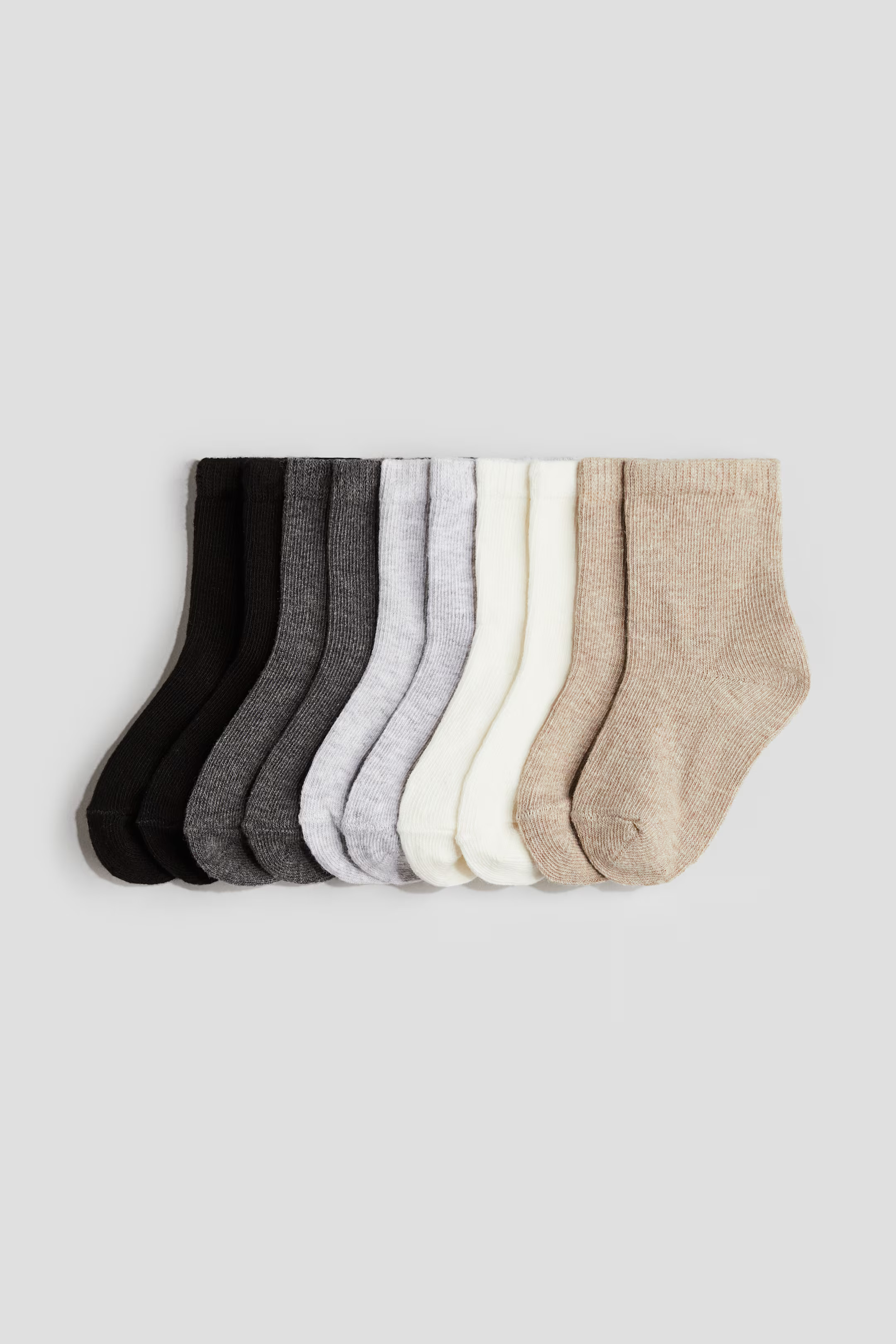 10-pack Socks - Beige/gray - Kids | H&M US | H&M (US + CA)