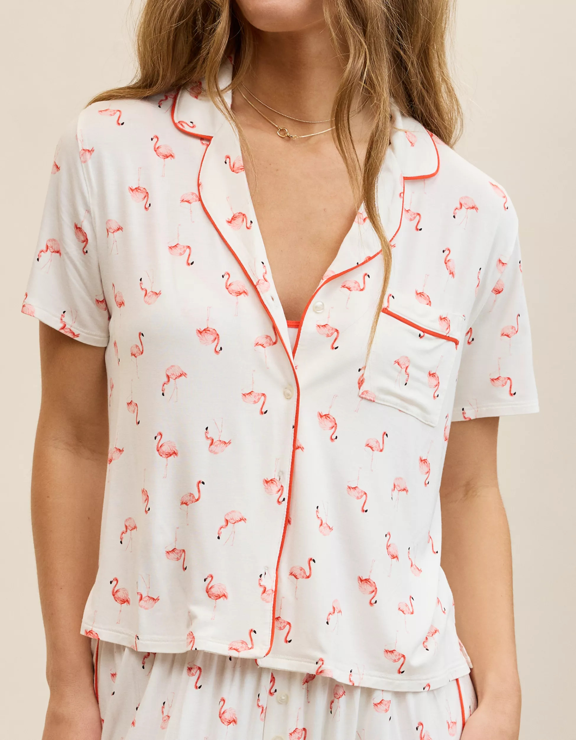Aerie Real Soft® Short Sleeve Pajama Shirt | Aerie