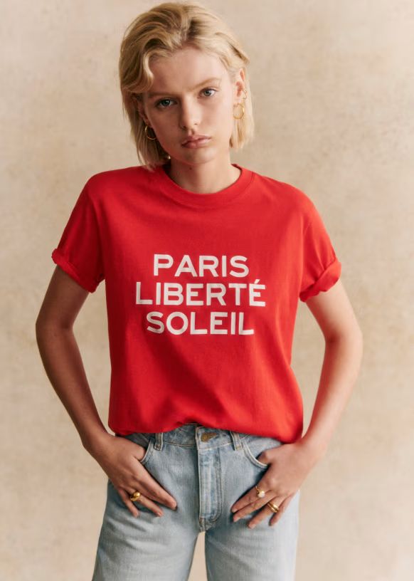 Paris Liberté Soleil T-Shirt | Sezane Paris