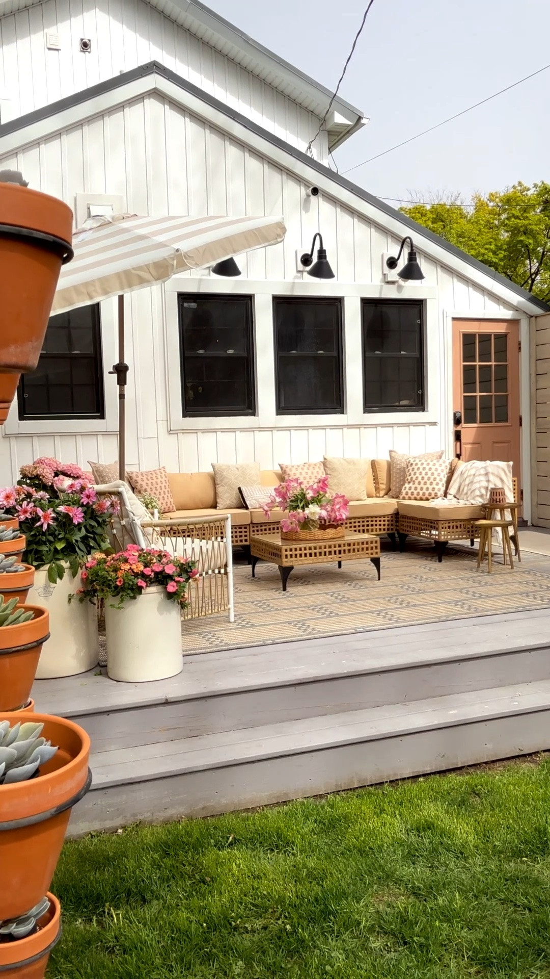 We power washed the deck at the Sage Home, planted new flowers, and got our patio furniture back in place. This set has been amazing!! We've had it for years, it's held up so well, and it's SUPER affordable. We're still so happy with it! Plus, it's currently on sale.

#LTKHome #LTKSaleAlert