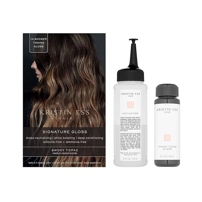 Kristin Ess Signature Hair Gloss - Smoky Topaz: Medium Neutral Blonde | Amazon (US)