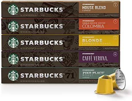 Starbucks By Nespresso Best Seller Variety Pack, 50 Count | Amazon (US)