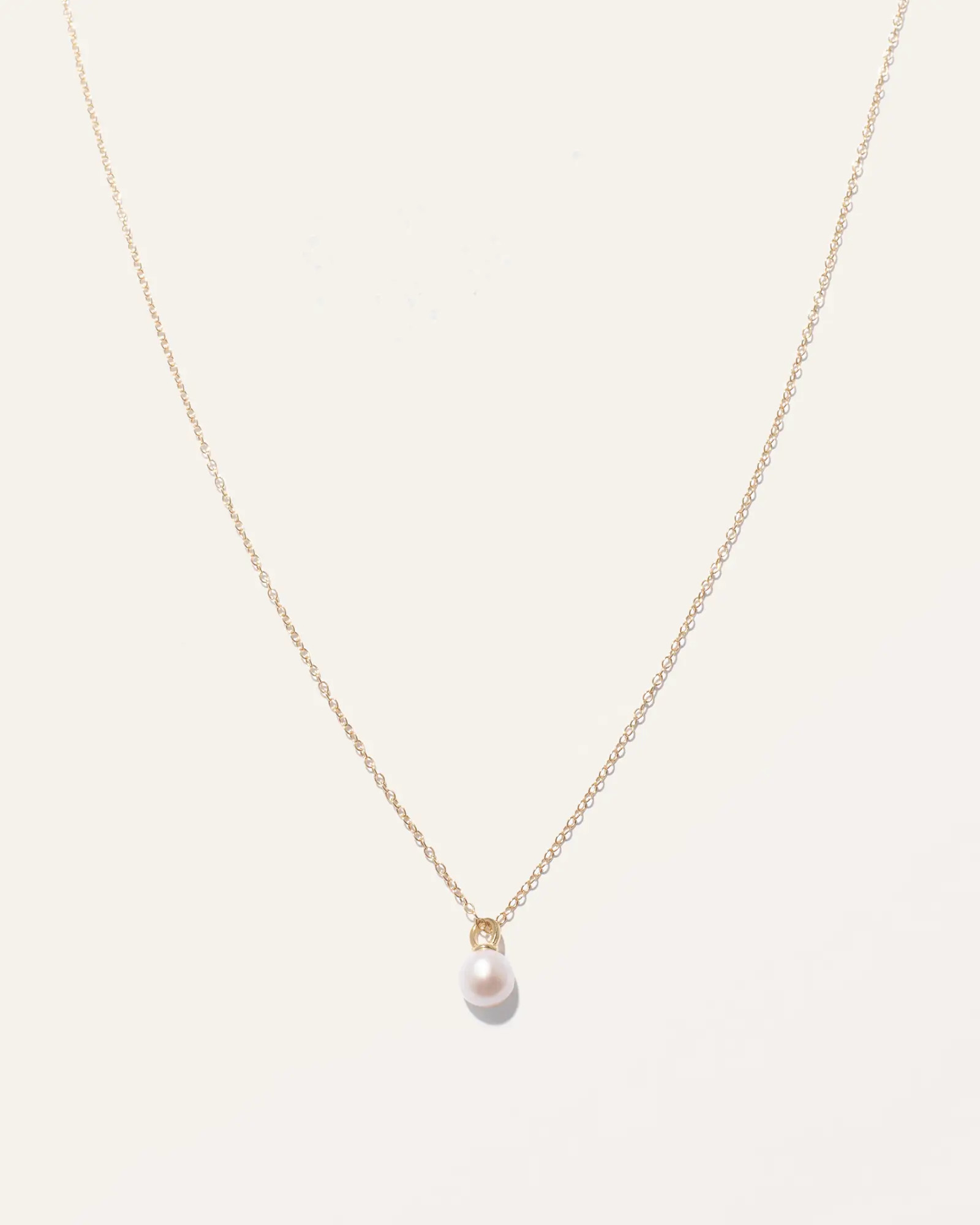 Dainty Pearl Pendant Necklace | Quince
