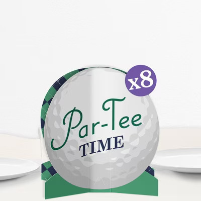 Big Dot of Happiness 3D Golf Centerpiece Table Decorations, Freestanding Par-Tee Time Retirement or Golf Birthday Party Centerpieces - 8 Count | Target