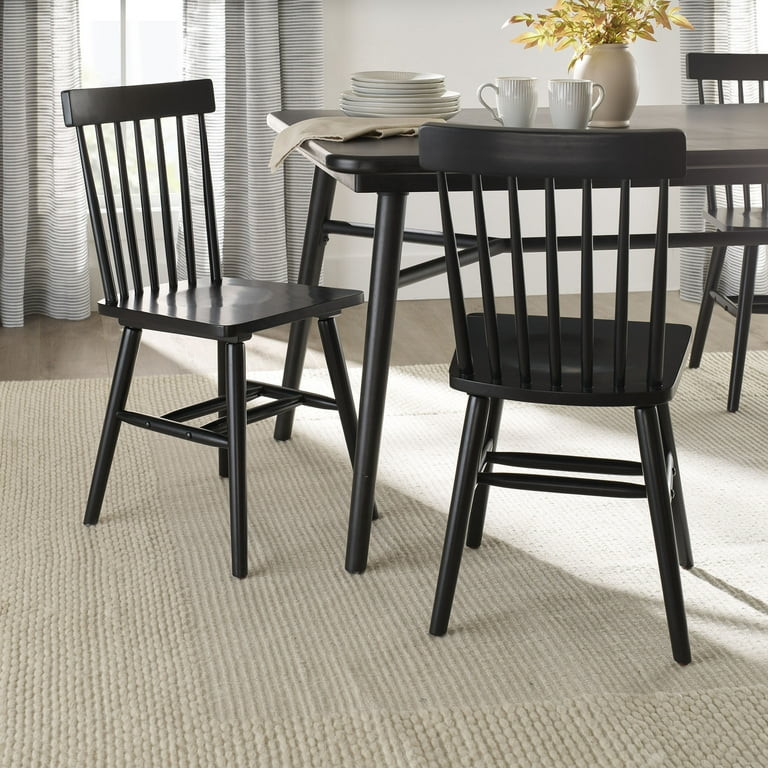 Better Homes & Gardens 2-Pack Indoor Black Gerald Dining Chairs | Walmart (US)