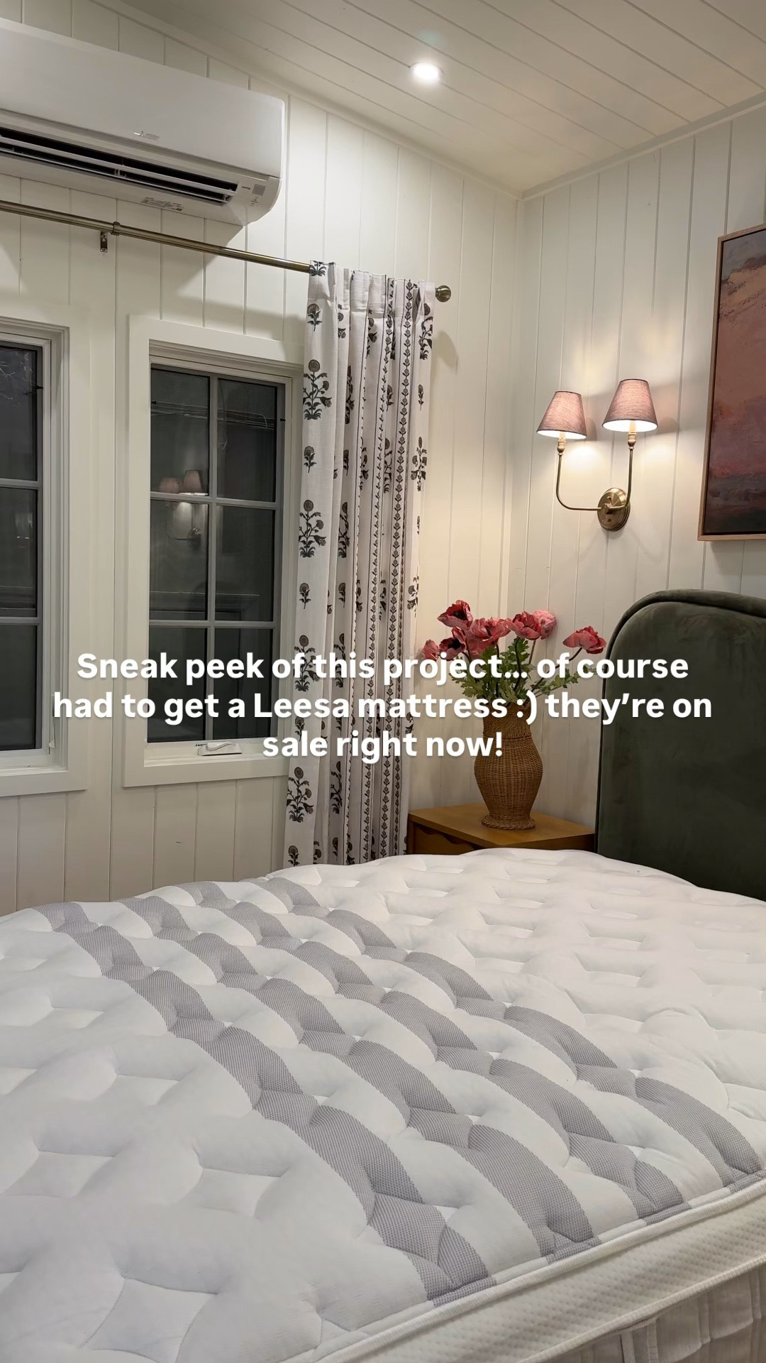 Y'all this bedroom has been such a blast to plan and decorate... we really wanted this whole house to be so cozy and inviting, so of course we had to furnish it with a Leesa mattress (AKA my fave bed ever).
These are 25% off right now (and you can save an extra $75 with code EMILYH75!). Linking the one we have and love here - I love the plush personally, but we ordered the firm for this room and it's definitely not as squishy as the plush, but it's still soft on top and sooo comfortable @leesasleep #leesapartner #bestmattress #leesasleep