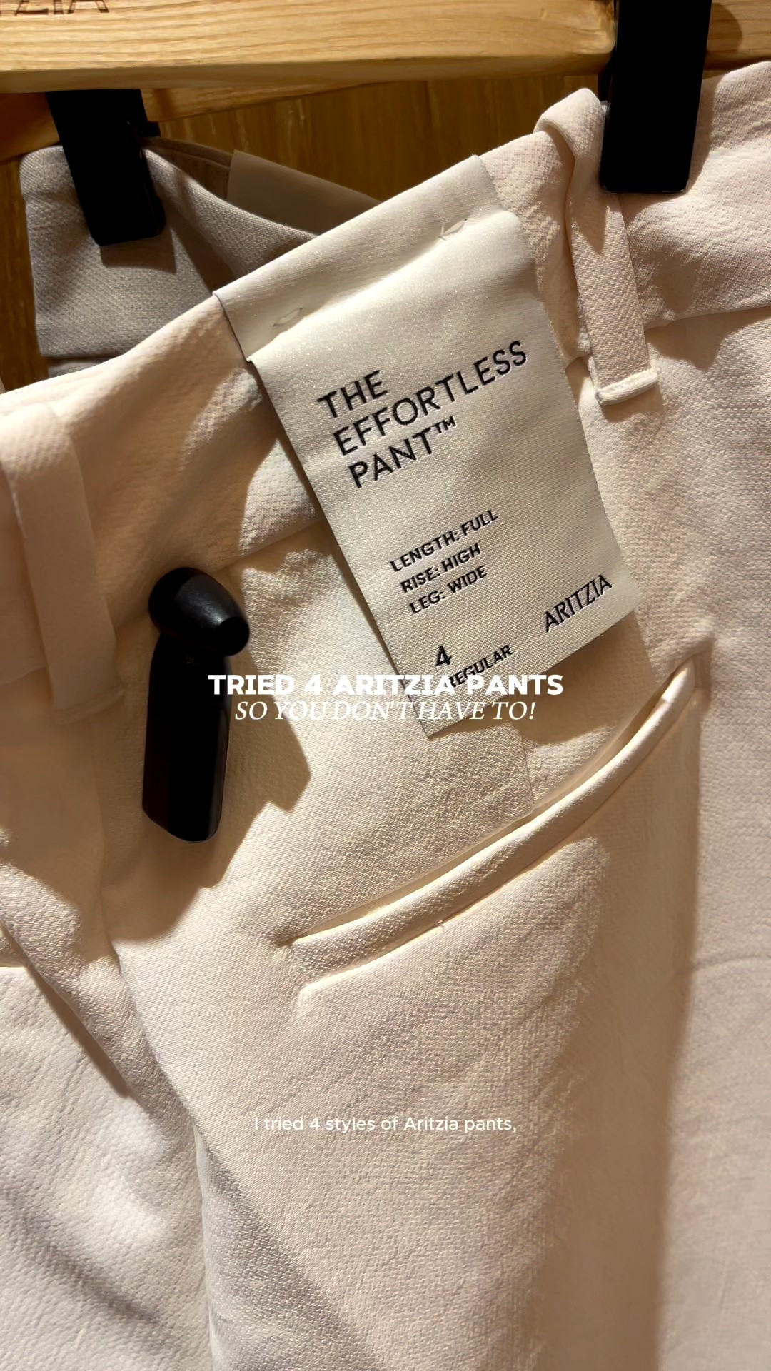 Tour Aritzia pant styles