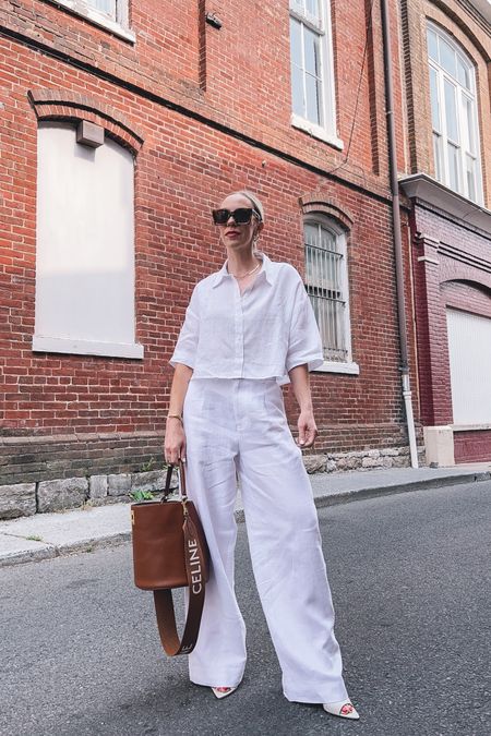 All white summer outfit, white linen top, Madewell linen pants, linen set, Celine bucket bag, minimal style 

#LTKitbag #LTKunder100 #LTKunder50