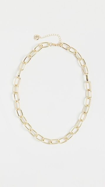 Oversized Oval Cable Link Necklace | Shopbop