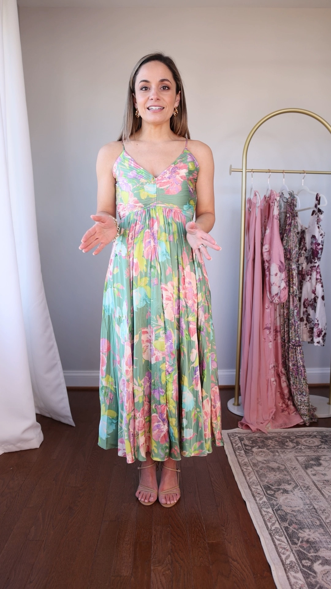 I saw this dress restocked again this year! 

Wearing it in xs 

Perfect for spring events and weddings. 

#LTKWedding #LTKPetite