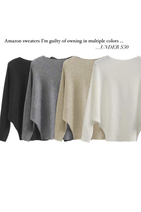 Batwing sweater, amazon find, under $30 #StylinbyAylin 

#LTKSeasonal #LTKunder50 #LTKstyletip