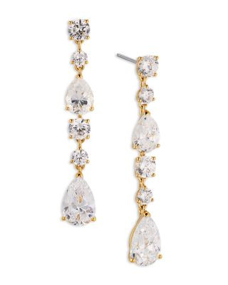 Halle Cubic Zirconia Linear Drop Earrings | Bloomingdale's (US)