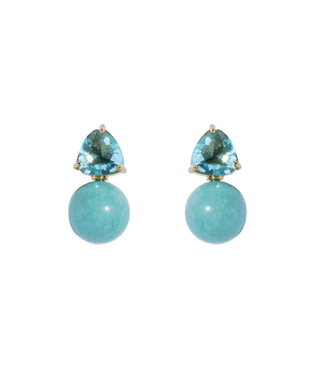 Sabine Studs in Turquoise | Over The Moon