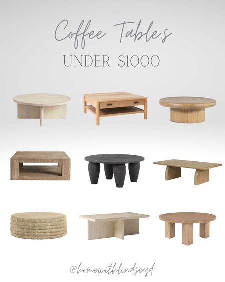 Current Favorites | Coffee Tables Under $1000

#LTKhome