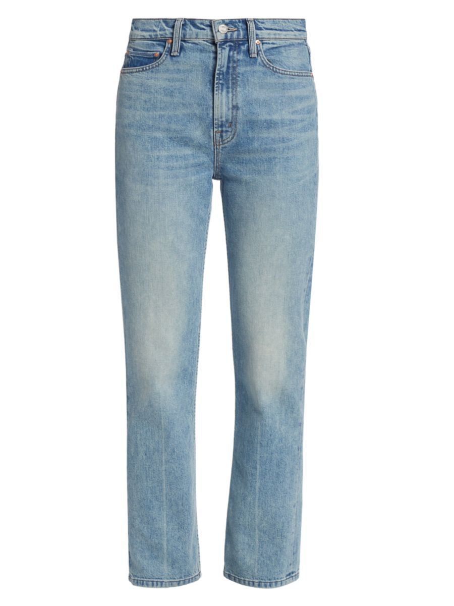 Rider High-Waisted Ankle-Crop Jeans | Saks Fifth Avenue