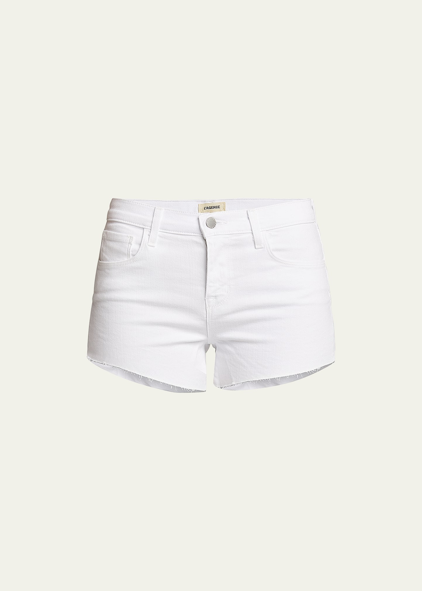 L'Agence Audrey Mid-Rise Cutoff Shorts | Bergdorf Goodman