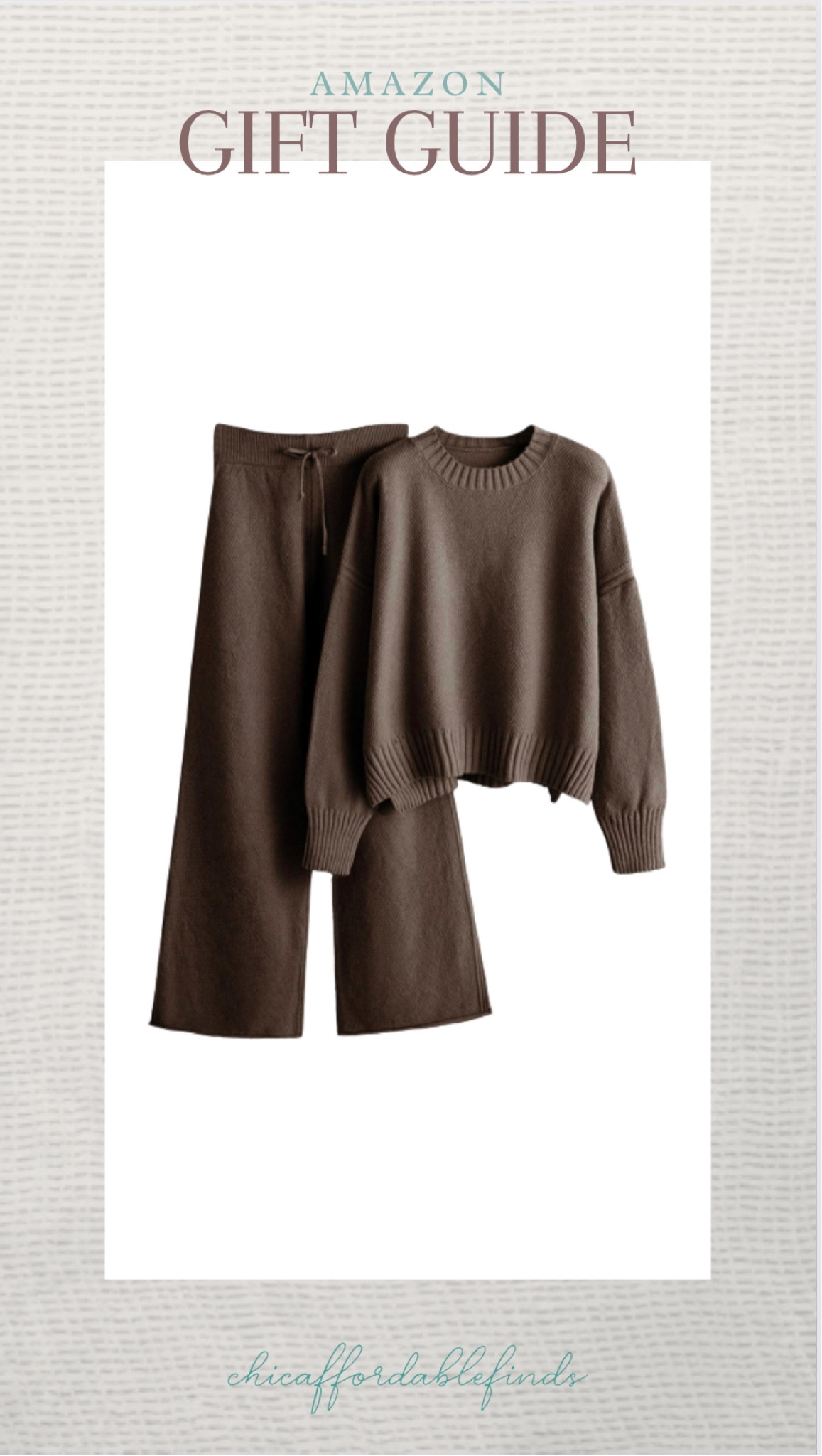 The perfect cozy set this winter. Dress it up or snuggle around the house. This set is perfection. 

#LTKstyletip #LTKGiftGuide #LTKmidsize