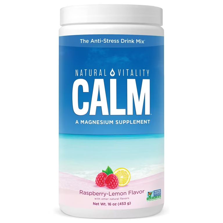 Natural Vitality Calm Magnesium Powder, Raspberry-Lemon, 16oz | Walmart (US)