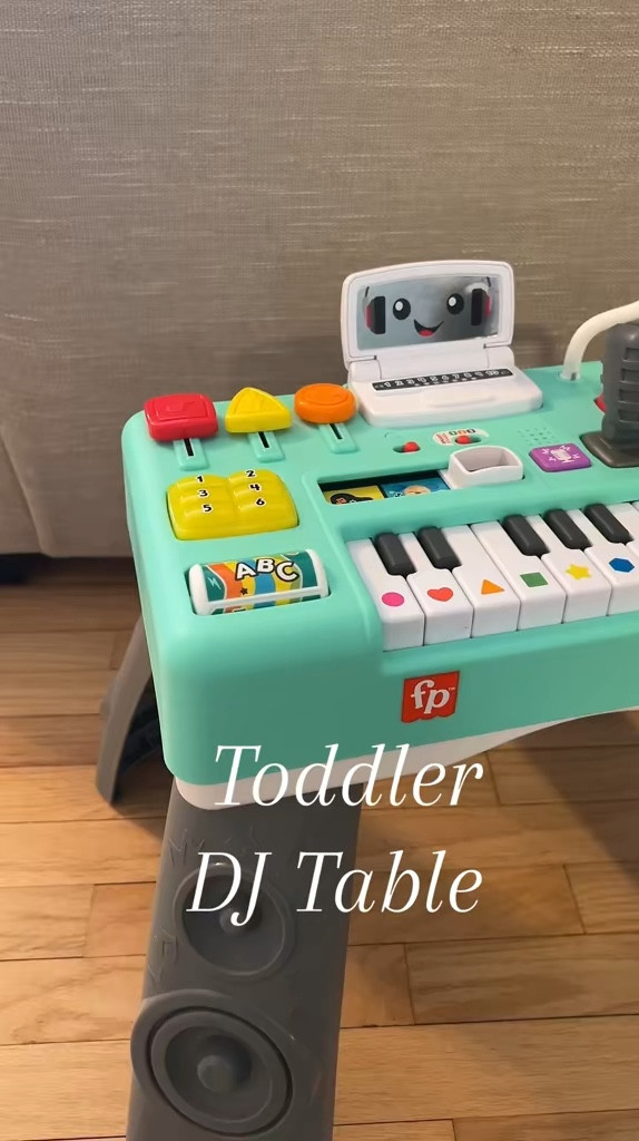 Review of the fisher price Laugh & Learn DJ table!  Must have!! 

#LTKBaby #LTKKids #LTKGiftGuide
