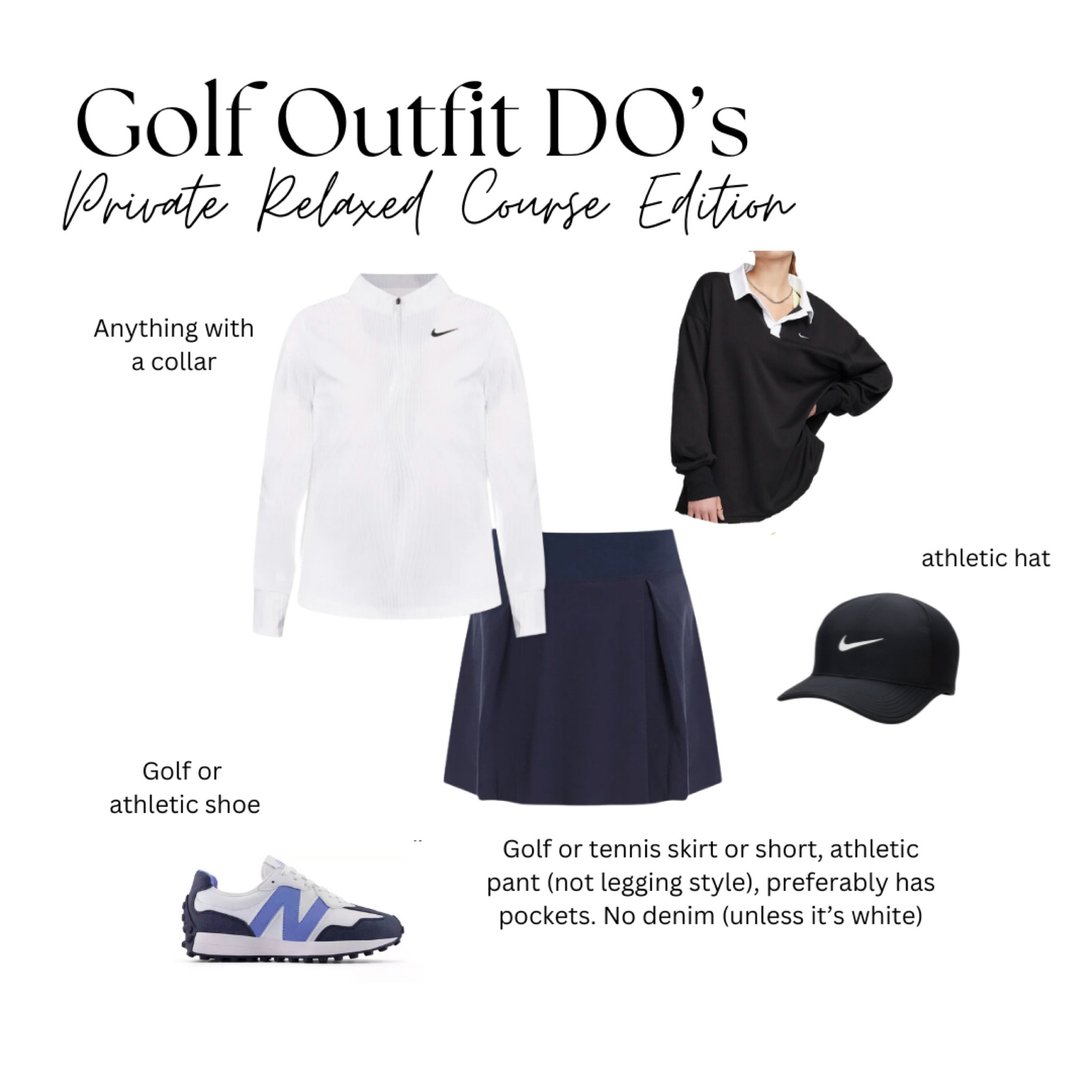 Some recommendations for those who might be golf curious or new to golf, attending a relaxed private course !! 

#LTKActive #LTKstyletip