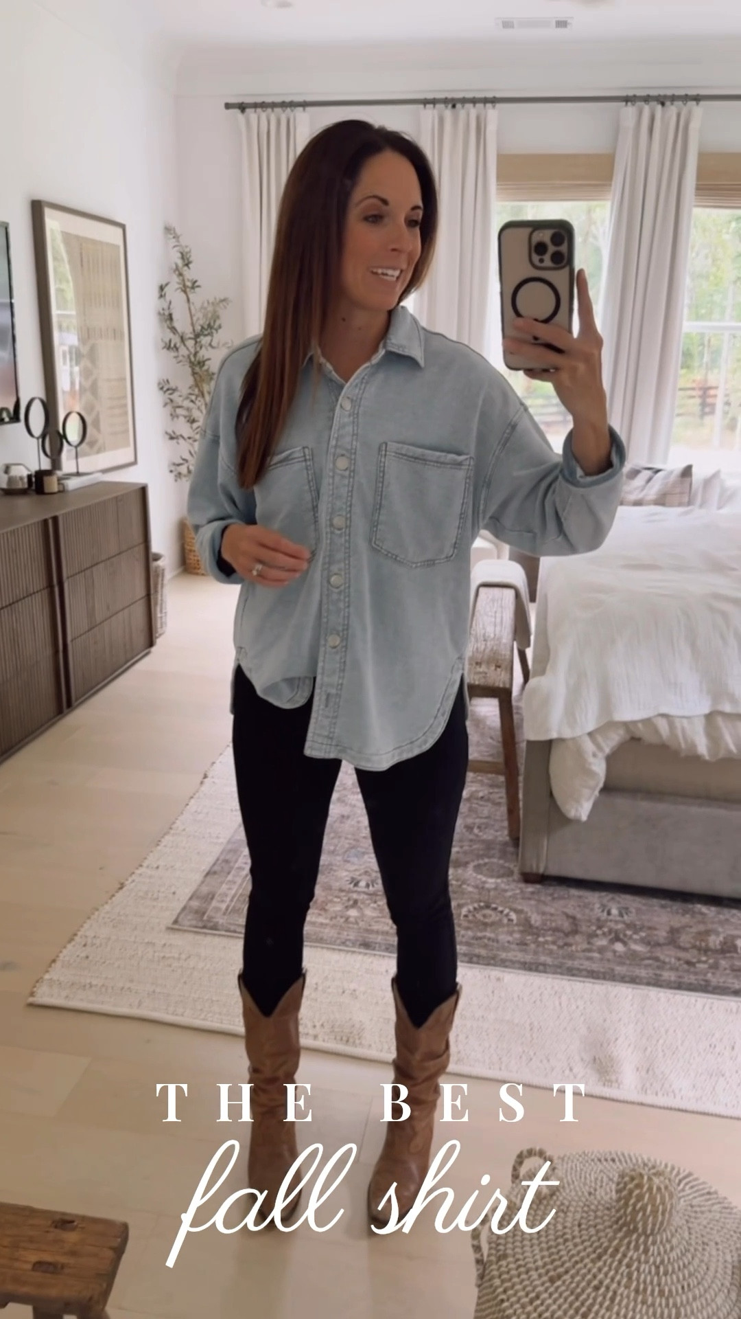 This is the BEST and most comfy shirt for the Fall! It’s terry cloth on the inside- perfect alone or layered over a tank top or shirt! ✨🍂 TTS- I’m in a small! It comes in so many different colors… I have three and I’m getting more! 👏🏻 These black Spanx jeggings are also my go to all fall & winter long… They feel like you’re wearing sweatpants even though you’re actually wearing jeans and the black goes with everything! 🤍

#LTKStyleTip #LTKSeasonal #LTKSaleAlert