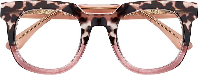 peepers by peeperspecs Women's Showbiz Soft Square Blue Light Blocking Reading Glasses | Amazon (US)