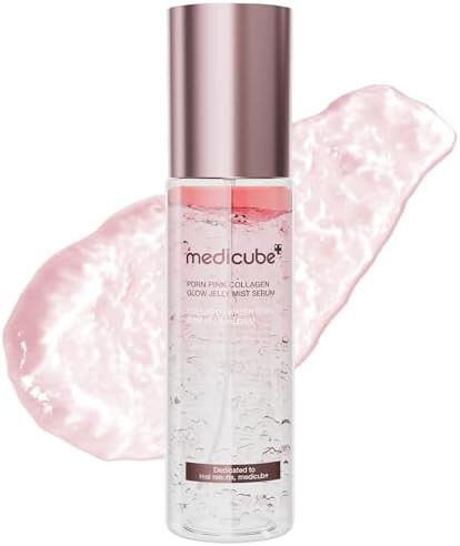 medicube Pink PDRN Collagen Glow Jelly Mist Serum | Dual-Texture Mist Serum with Niacinamide, Glu... | Amazon (US)