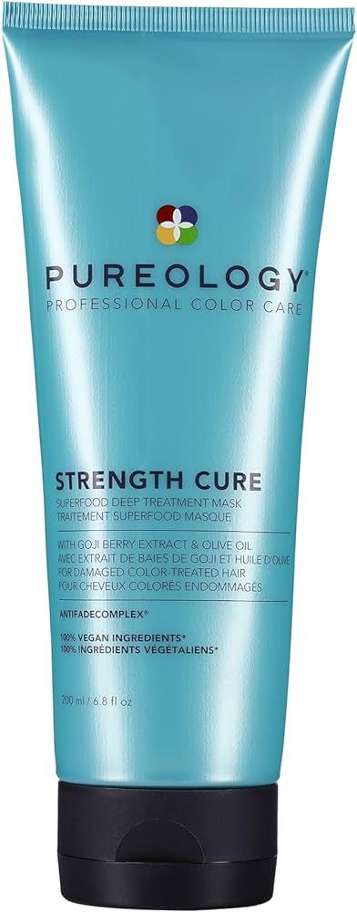 Pureology Strength Cure Superfood Treatment Hair Mask | For Dry, Color Treated Hair | Silicone-Fr... | Amazon (US)