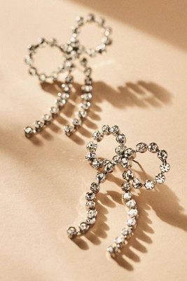 Rhinestone Bow Earrings | Anthropologie (US)