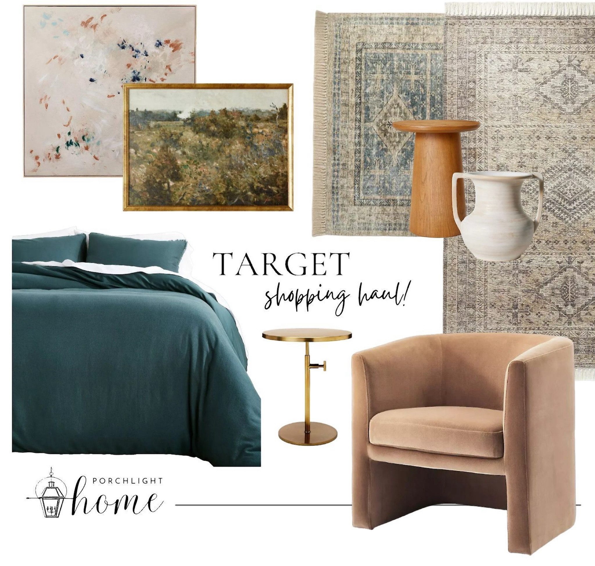 We love a great shopping haul! A few of our favs that we picked up this week. 🎯 Target, Hearth & Hand, Threshold, Studio McGee, Casaluna, Magnolia linen bedding, velvet, side chair, ceramic vase, wood side table, brass side table, wall art, landscape wall art, abstract wall art, Persian rug, neutral area rug

#LTKhome #LTKMostLoved #LTKstyletip