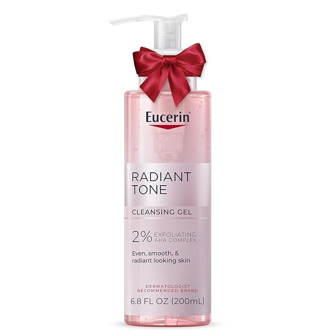 Eucerin Radiant Tone Face Cleanser Gel with 2% Exfoliating AHA Complex, Gentle Face Wash Improves... | Amazon (US)