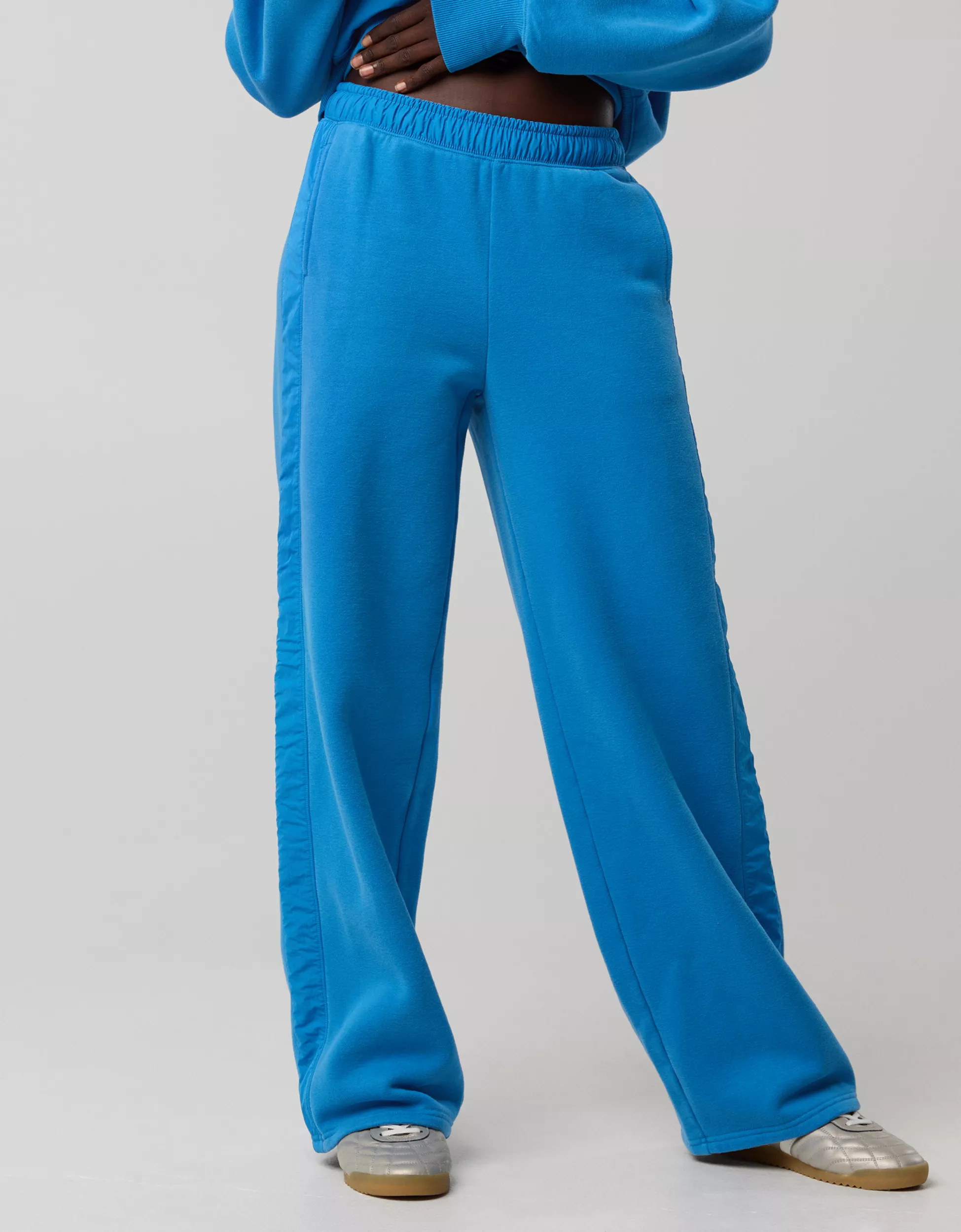OFFLINE By Aerie Cloud Fleece Nylon Track Trouser | Aerie