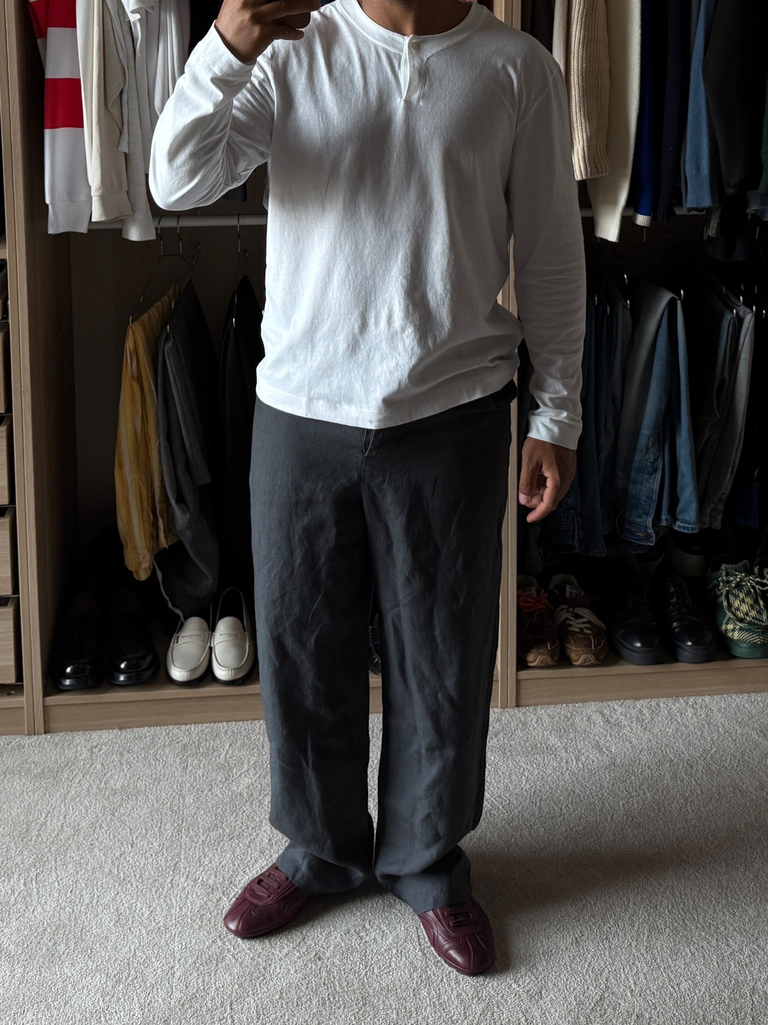 zara hemp relaxed fit trousers and button neck t-shirt made for easy everyday style

#LTKuk #LTKsummer #LTKmens