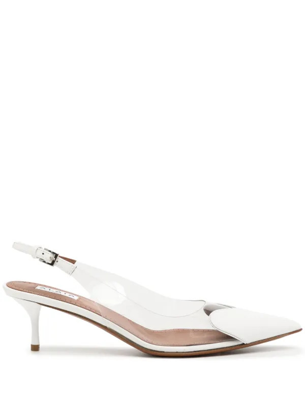 Alaïa Slingback-Pumps 55mm | Weiß | FARFETCH | Farfetch Global
