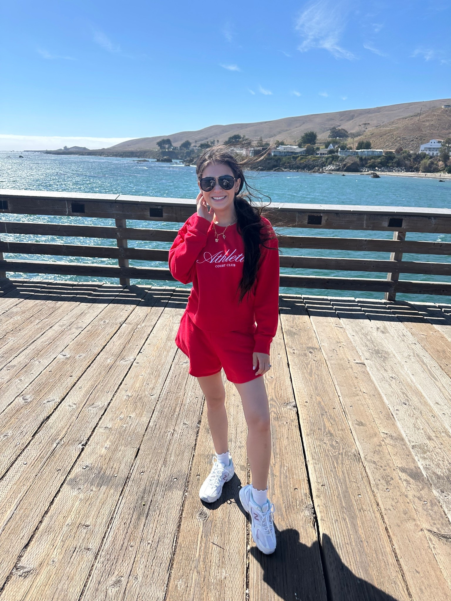 Red matching set and new balance sneakers on sale! ✨

#LTKSaleAlert #LTKU #LTKActive