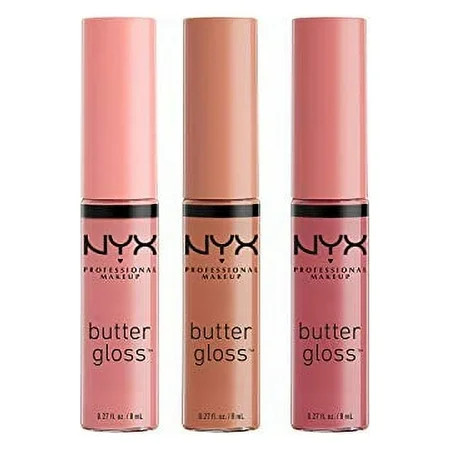 NYX PROFESSIONAL MAKEUP Butter Gloss - Angel Food Cake Creme Brulee Madeleine Pack Of 3 | Walmart (US)