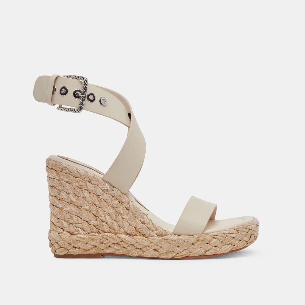 ALDONA WEDGES IVORY LEATHER | DolceVita.com