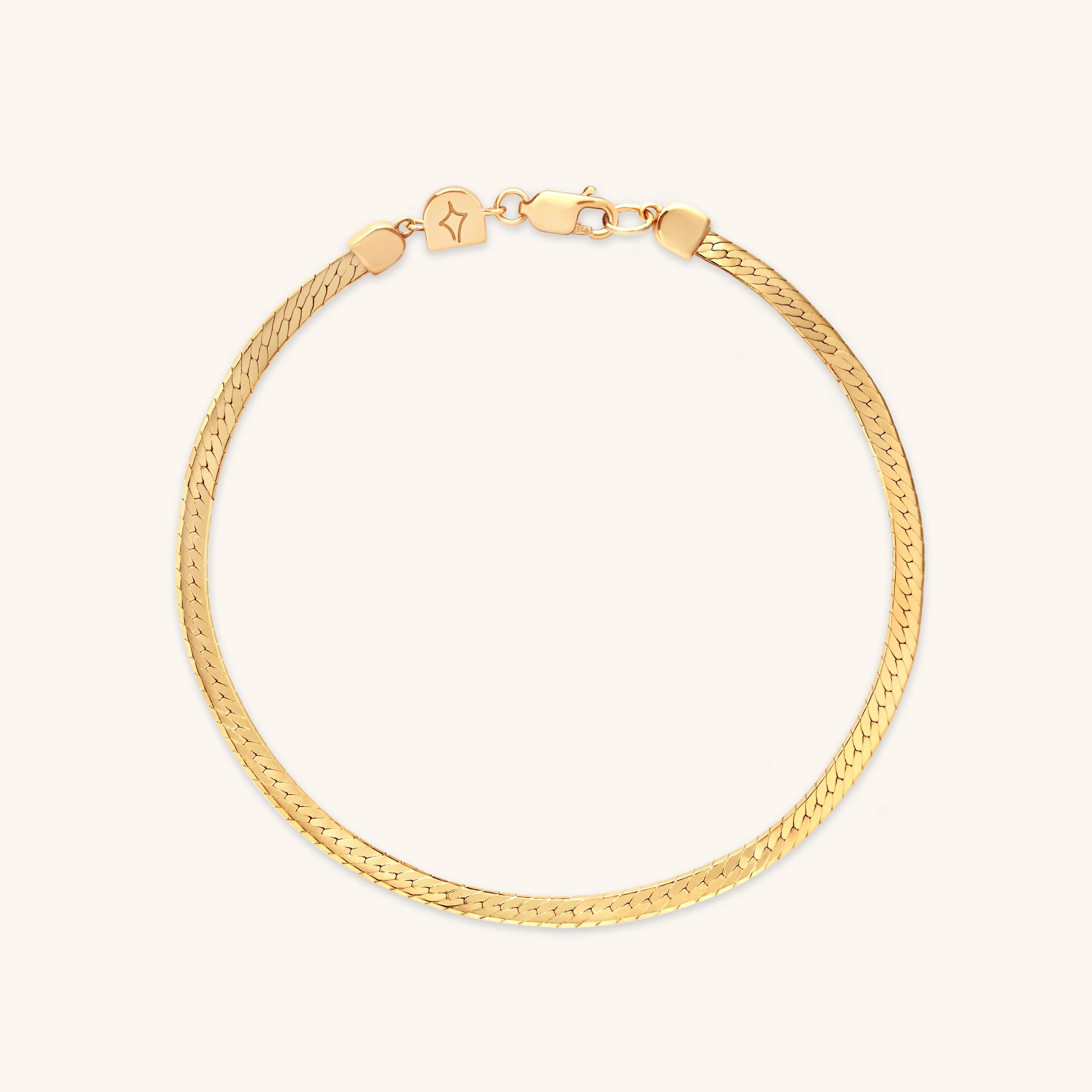 Essential Snake Chain Bracelet in Gold | Astrid & Miyu UK