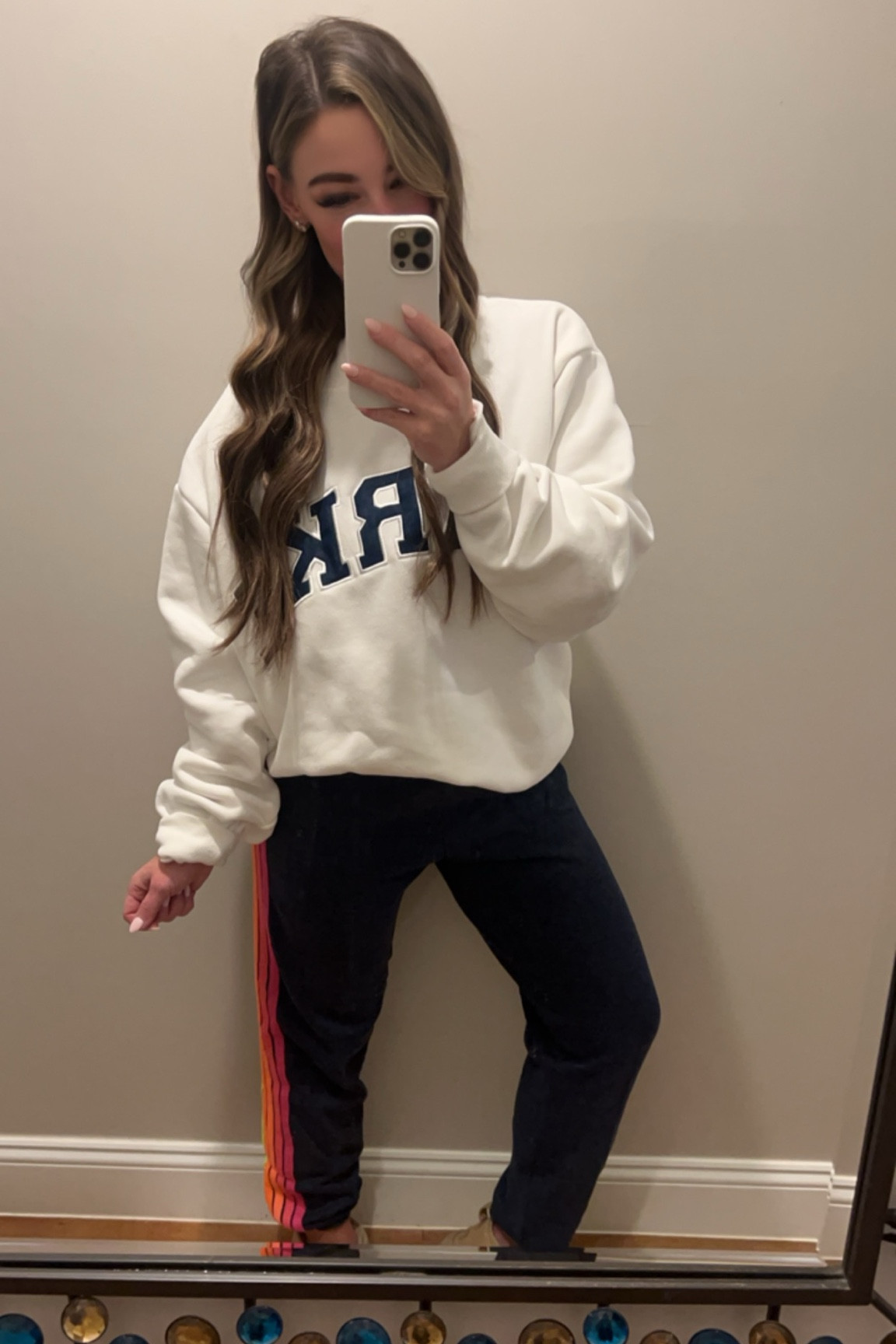 Travel outfit obsessed! These sweats are so adorable and comfy! If you’re looking for a looser fit, size up. 

#LTKfitness #LTKstyletip #LTKtravel