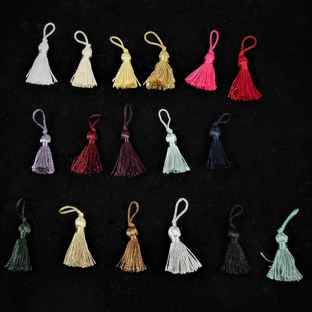 Mini Silk Tassel 5cm Metallic Modern Tassel for Key, Furniture, Craft, Jewellery, Soft Furnishing... | Etsy (US)