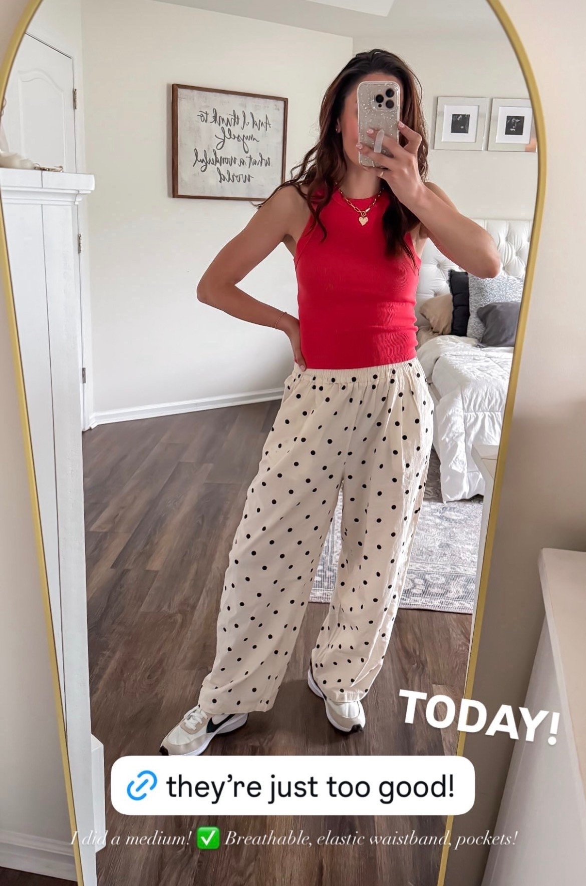 Today’s OOTD! These polka dot pants are so good!

#LTKootd #LTKSeasonal