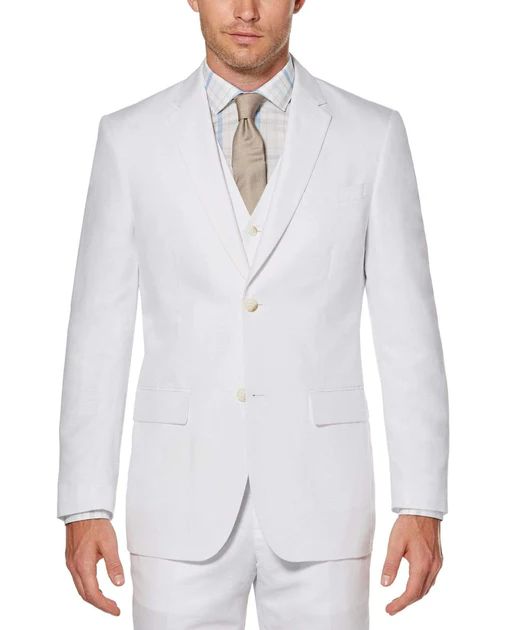 Big & Tall Linen Twill Suit Jacket | Perry Ellis