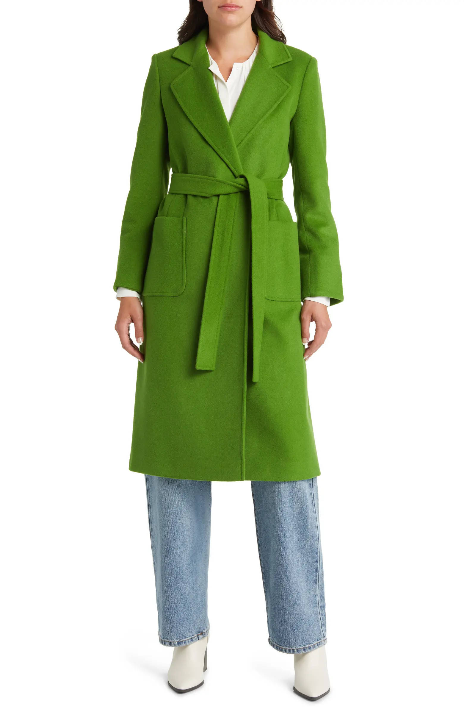 Wool Blend Wrap Coat | Nordstrom