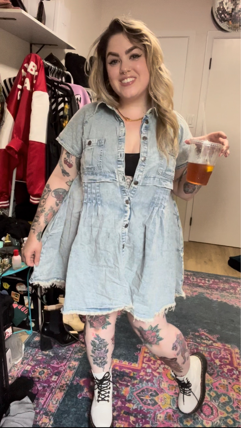 One of my recent dr. Marten outfits! 

#LTKstyletip #LTKshoecrush #LTKcurves