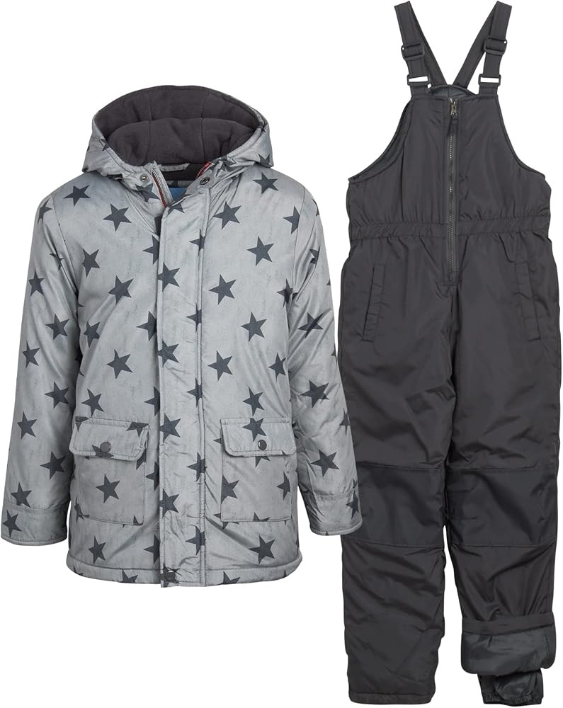 Wippette Boys' Snowsuit - 2 Piece Heavyweight Insulated Ski Jacket and Snow Bib (12M-12) | Amazon (US)