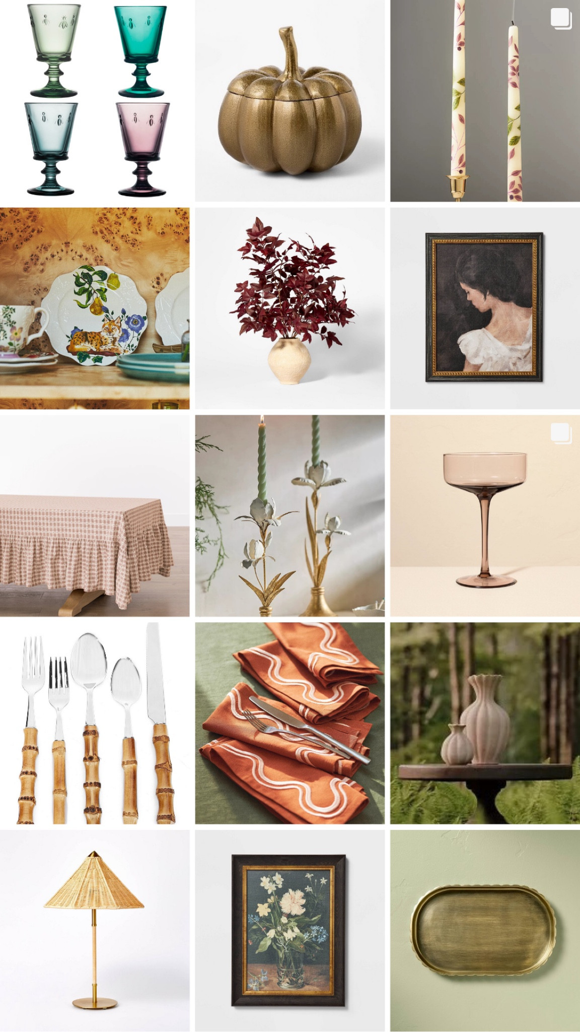 Immediately inspired by these fall items. They are so chic and most under $100 dollars. Change things up and welcome fall in your home decor. Candles, flatware, fall flowers, candles, napkins, tablecloth  

#LTKHome #LTKFindsUnder100 #LTKSeasonal