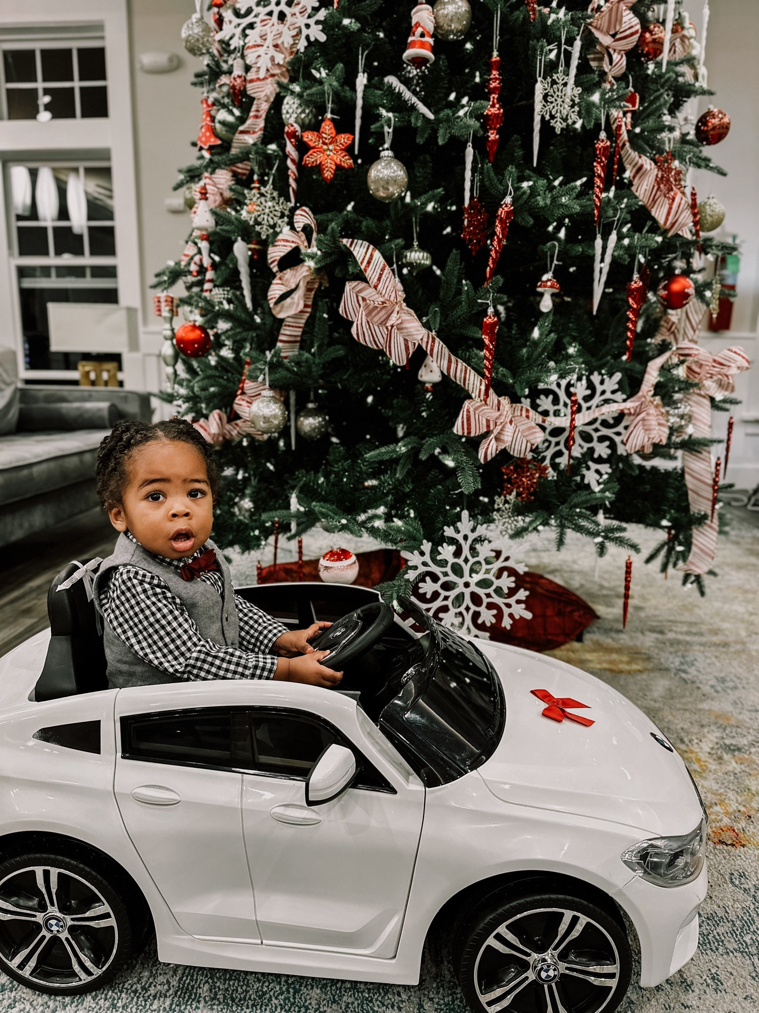 Our toddler is riding in style in his BMW 6V 6 Series GT ride on car. Great gift for a toddler 

#LTKkids #LTKsalealert #LTKbaby